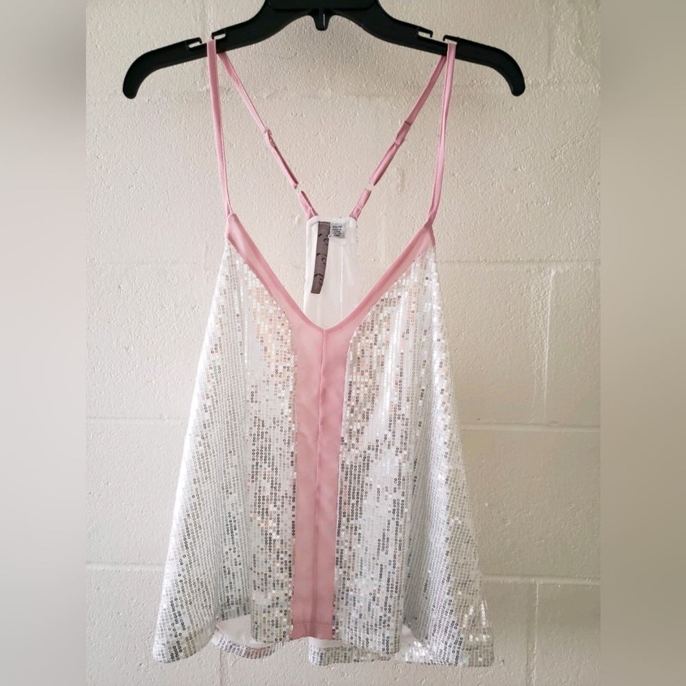 Charlie Charlie Charlotte Sequin Spaghetti Strap, Size XS, NWT